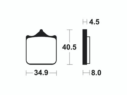 Plaquettes de freins Tecnium Racing métal fritté - MSR370