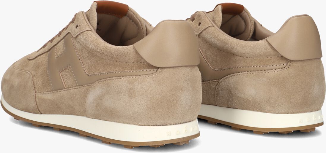 beige hogan lage sneakers h699 allacciato h