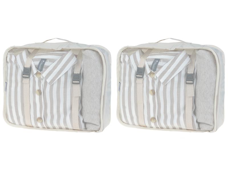 KOOR Kleiderbeutel Reesa, Grösse L, 2er-Pack, Beige Packhilfe-Set für Ordnung im Koffer