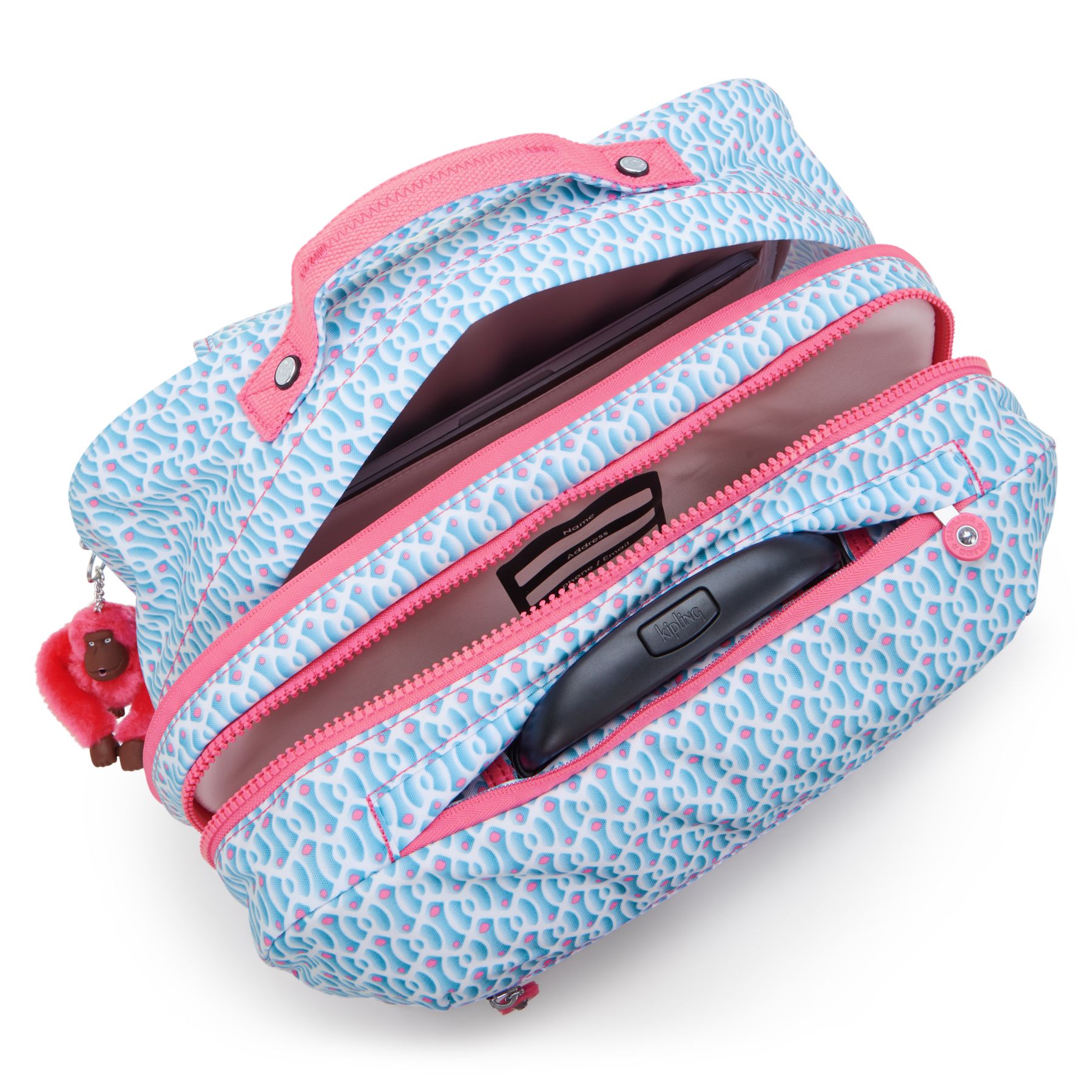 GIORNO Grand sac à dos à roulettes avec compartiment pour ordinateur - Dreamy Geo Combo