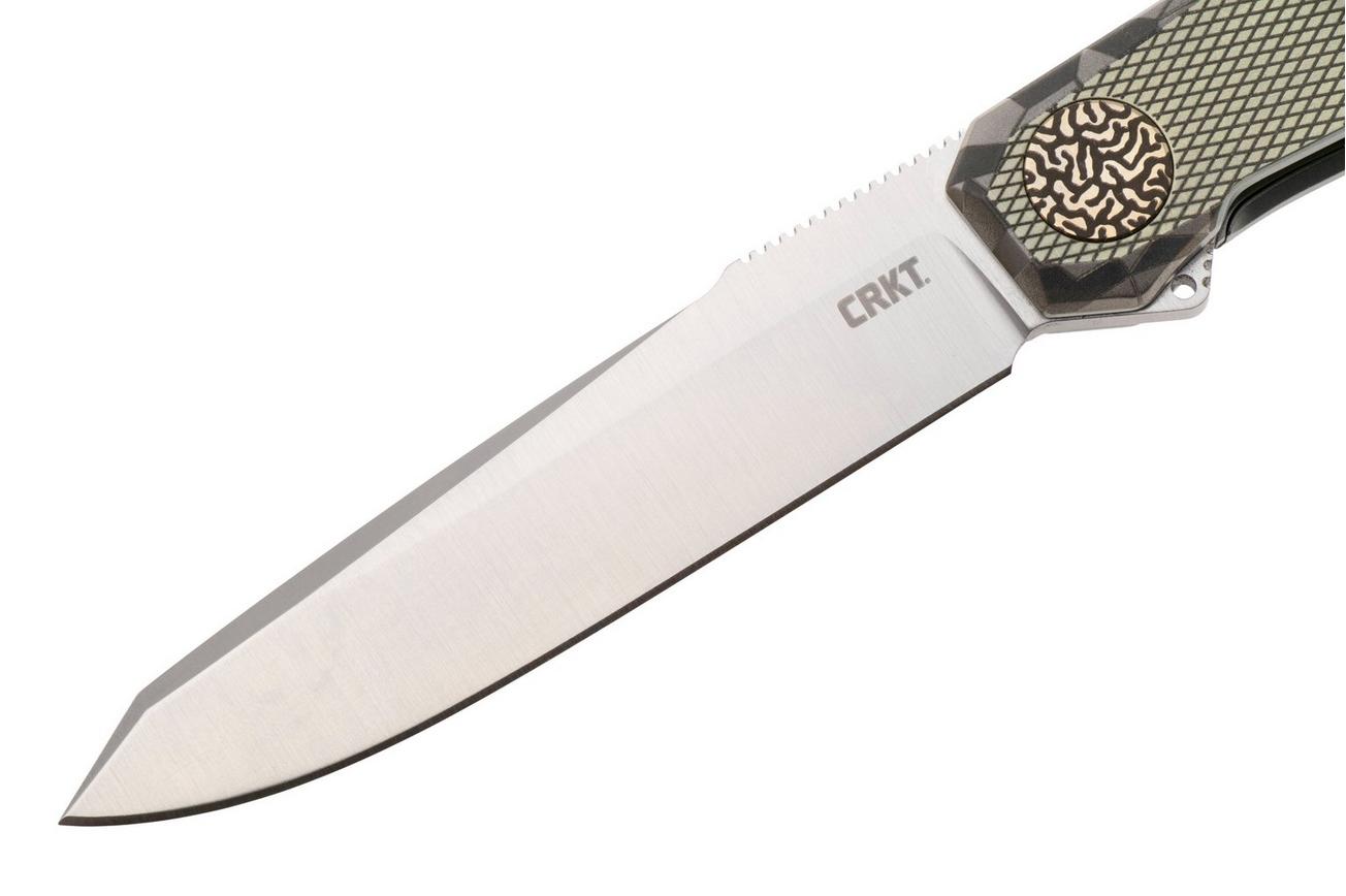 CRKT Facet K254TM390 Satin M390, Viral Titanium, zakmes, Ken Onion design