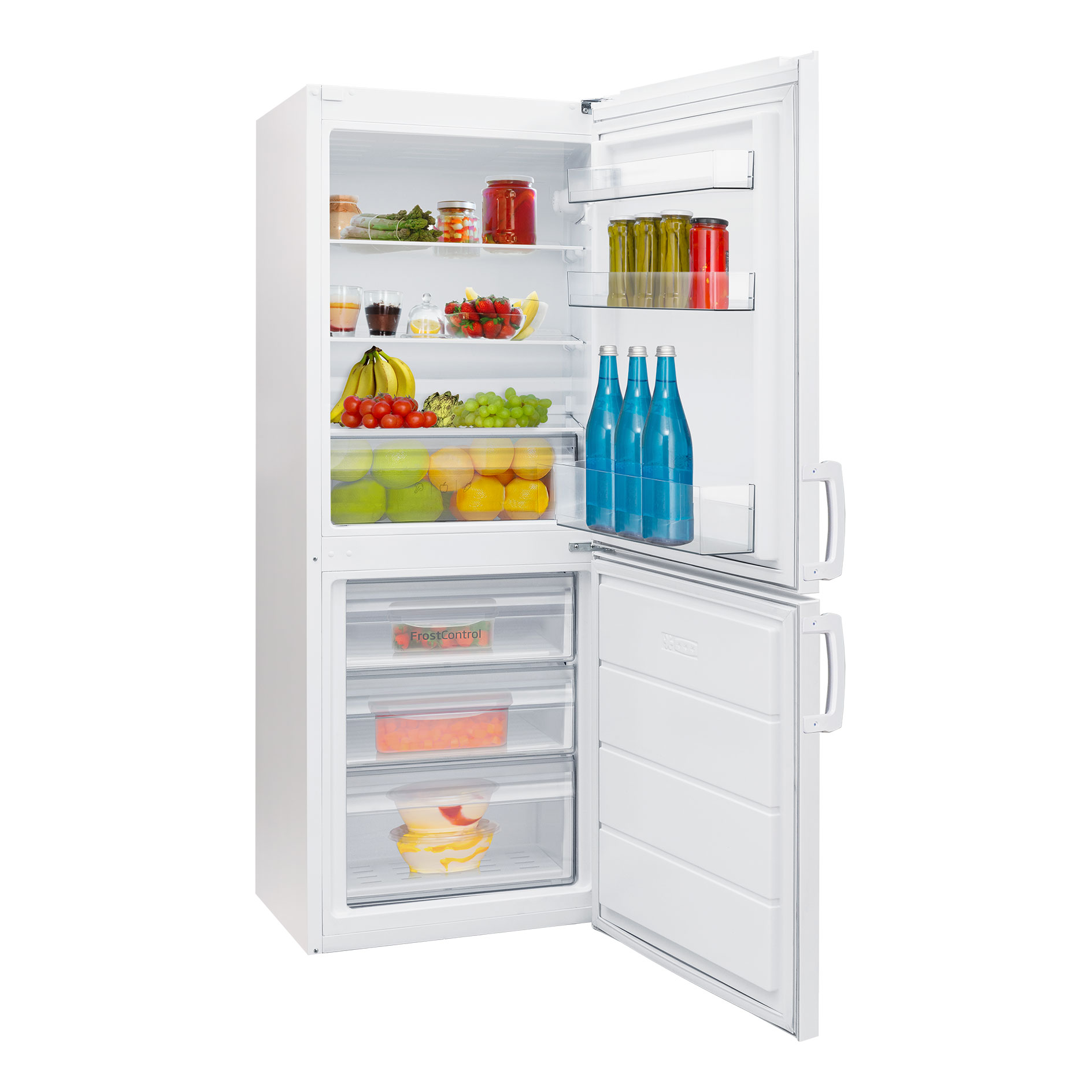AMICA Kühl-Gefrierkombination KGCL 385 100 W - weiß - E