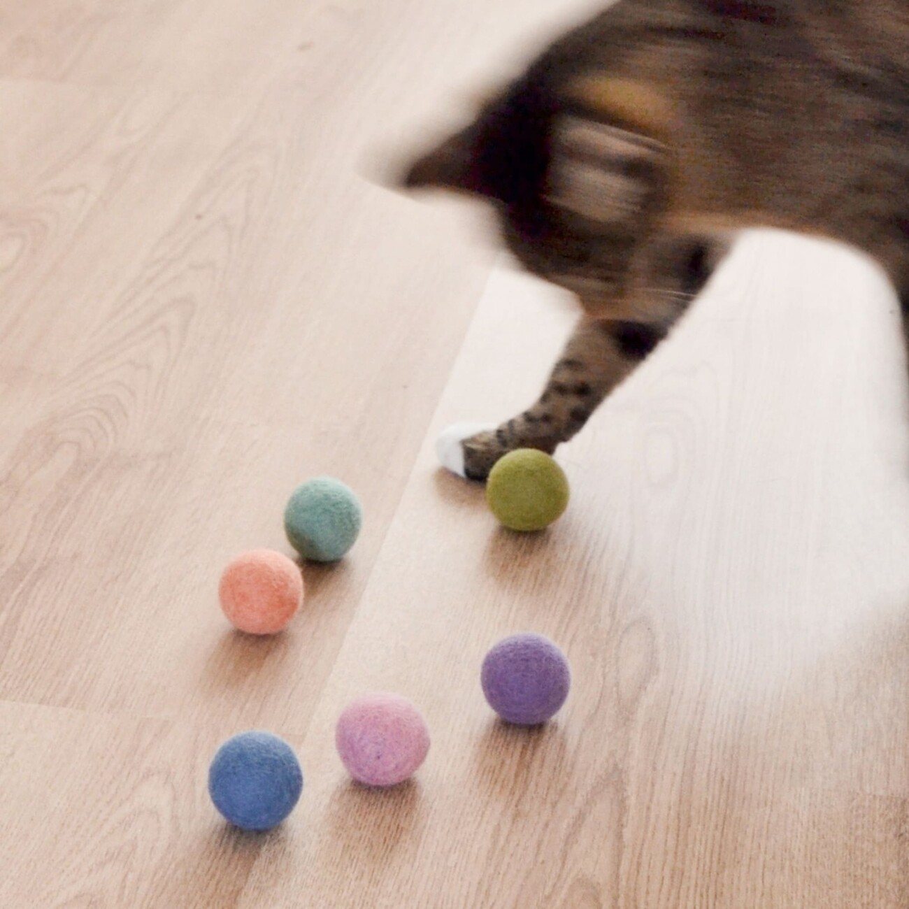 LucyBalu RAINBOW BALLS Katzen Filzbälle