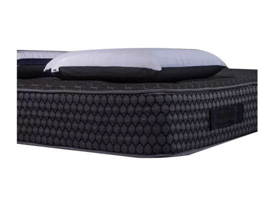Matelas Cosmos Black mémoire de forme - 28 cm - 180x200cm avec 2 Oreillers viscoélastiques 60x60cm