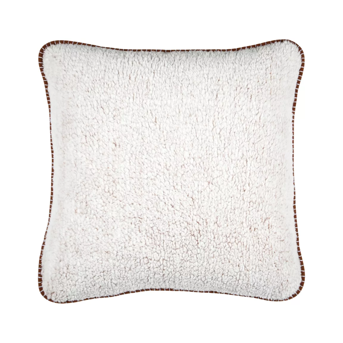 Coussin carré fausse fourrure (50 x 50 cm) Winston Beige