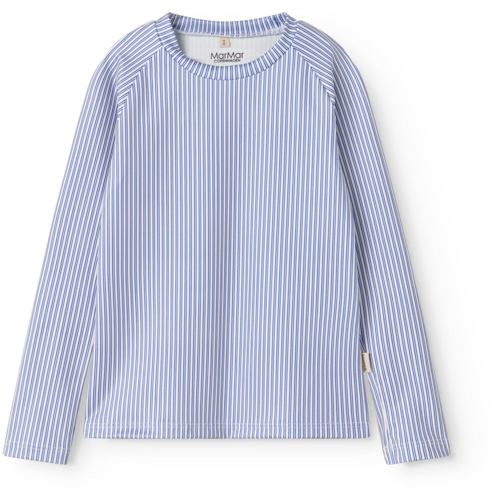 Køb MarMar Swim Print Bolich Blue Stripe Swean Tee Swimwear