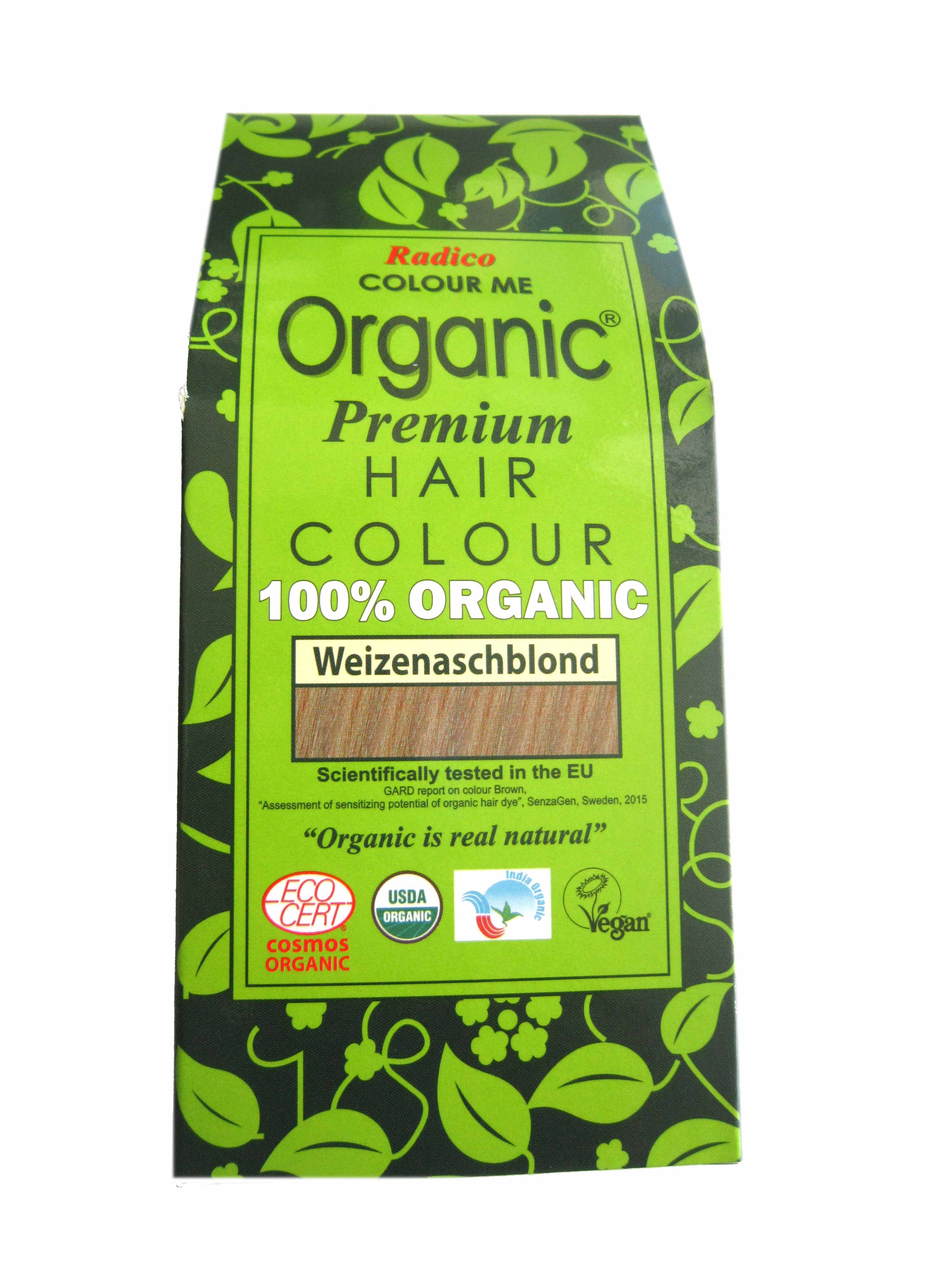 Radico Colour Me Organic Pflanzenhaarfarbe Weizen Aschblond 100 g