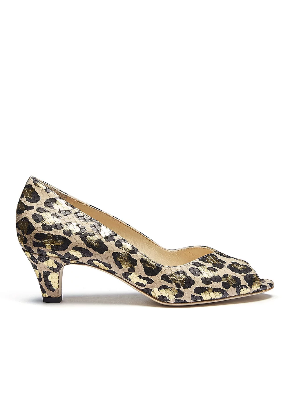 ESCARPIN BOUT OUVERT PYHTON LEOPARD