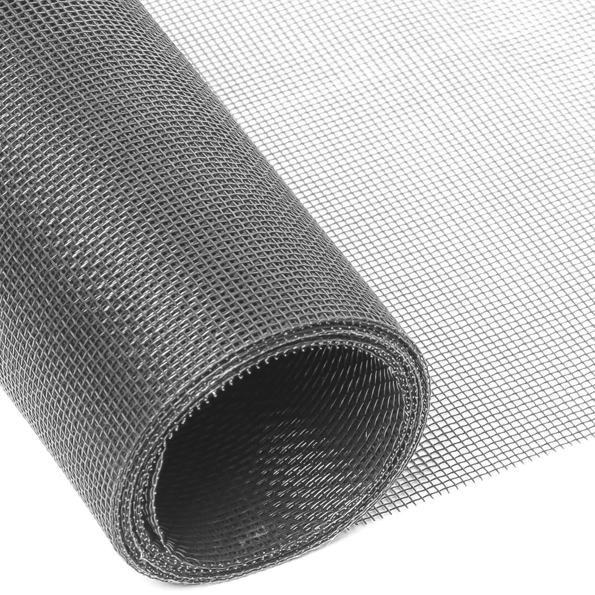 Fluenett Insektnett Vindusdør Glassfiber 80 cm (grå)