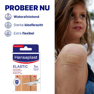 Hansaplast Pleisters Elastic 1m x 6cm 1ST