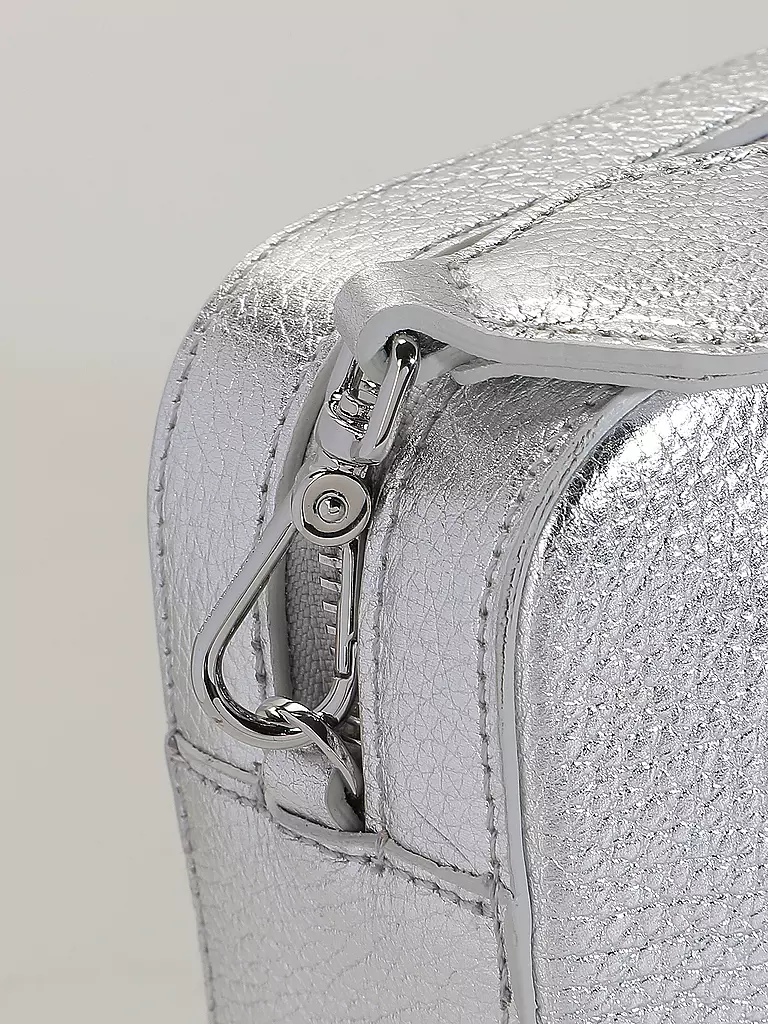 COCCINELLE Ledertasche - Mini Bag TEBE silber