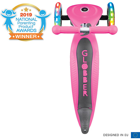 Primo foldbar 3-hjulet løbehjul - fuchsia