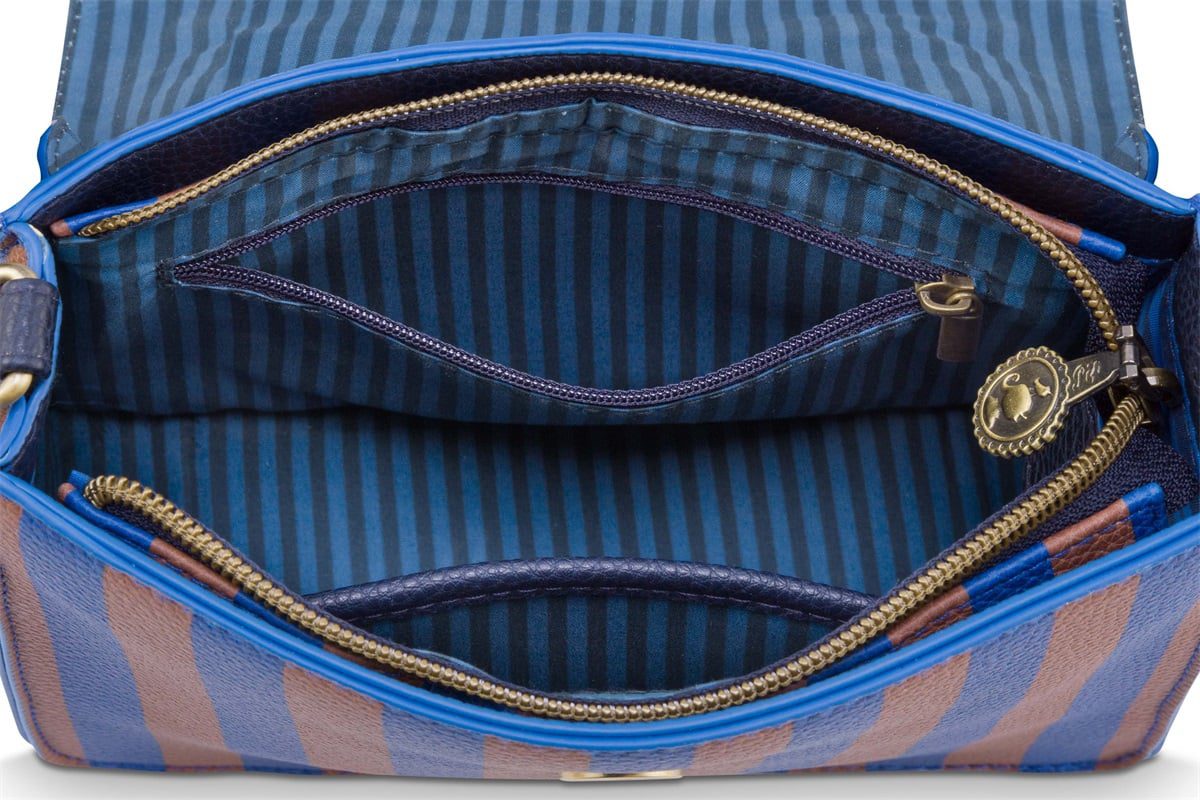 Pip Studio Frances Cross Body Bag Small Stripe Blue