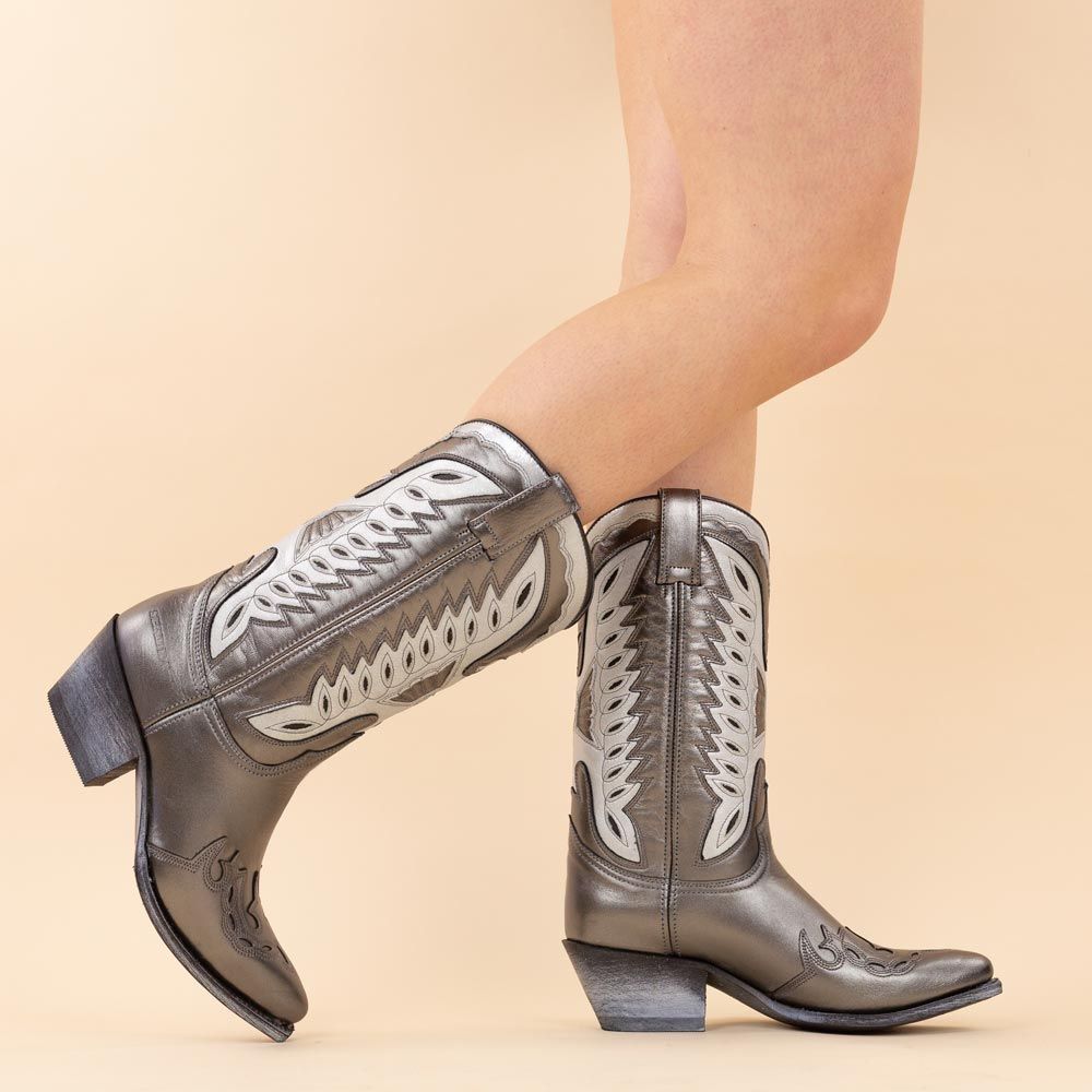 Sendra cowboyboots 17294 cristal niquel