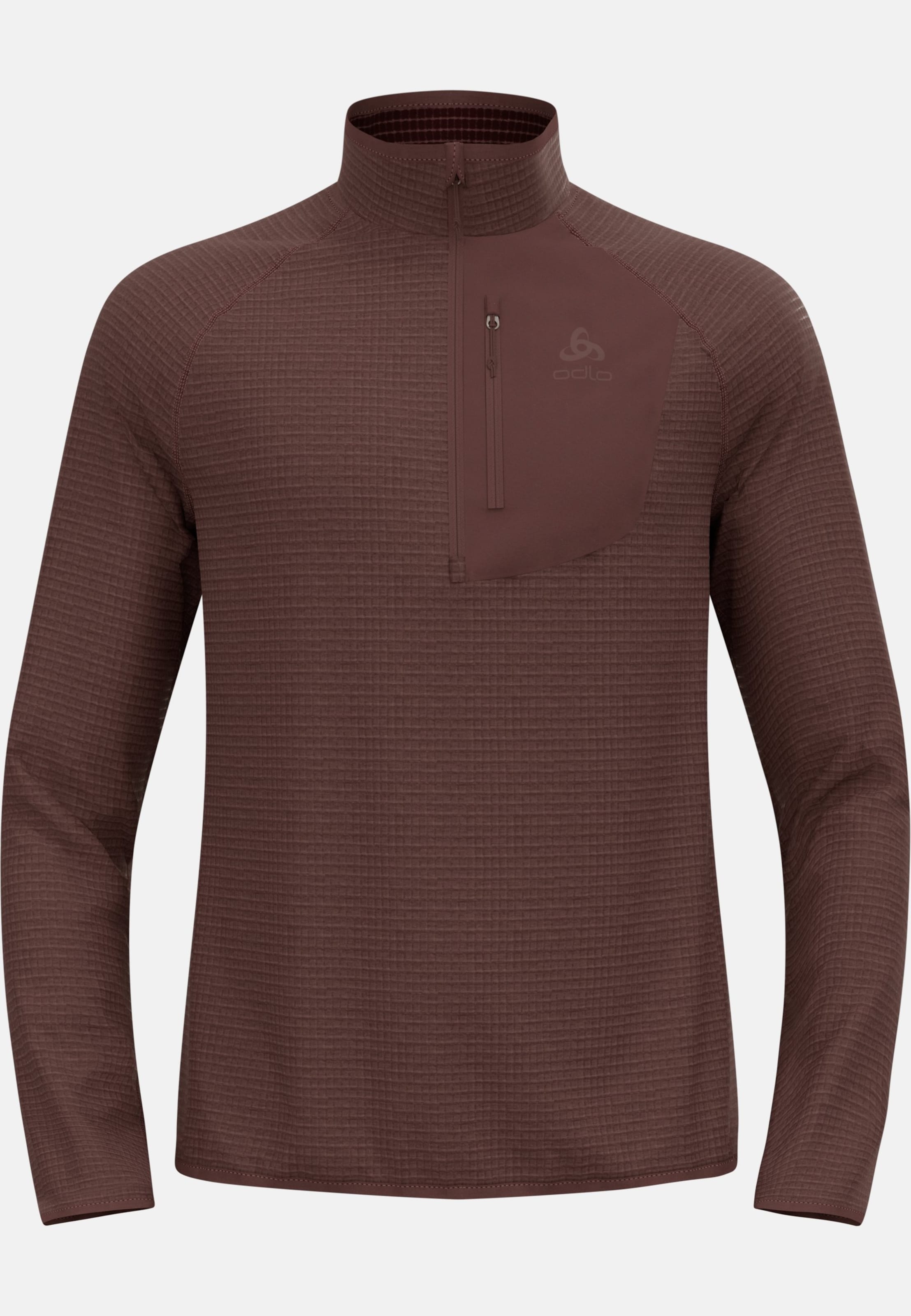Ascent Mid Layer mit Halbreissverschluss in fudge