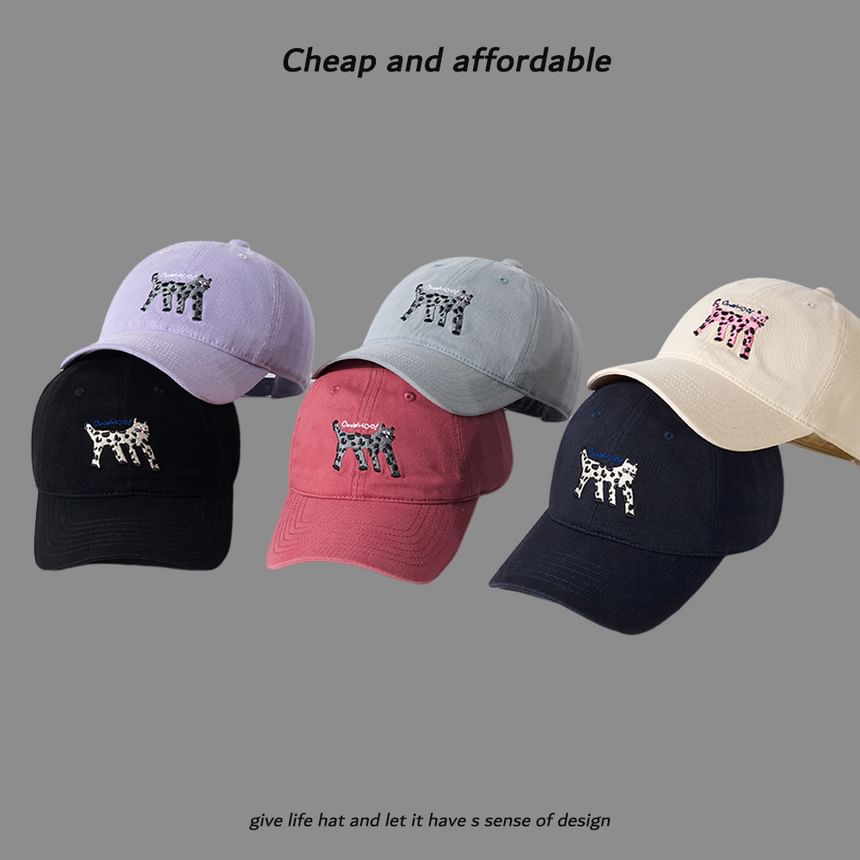 Alpha Kiss - Baseballpet met geborduurde kat