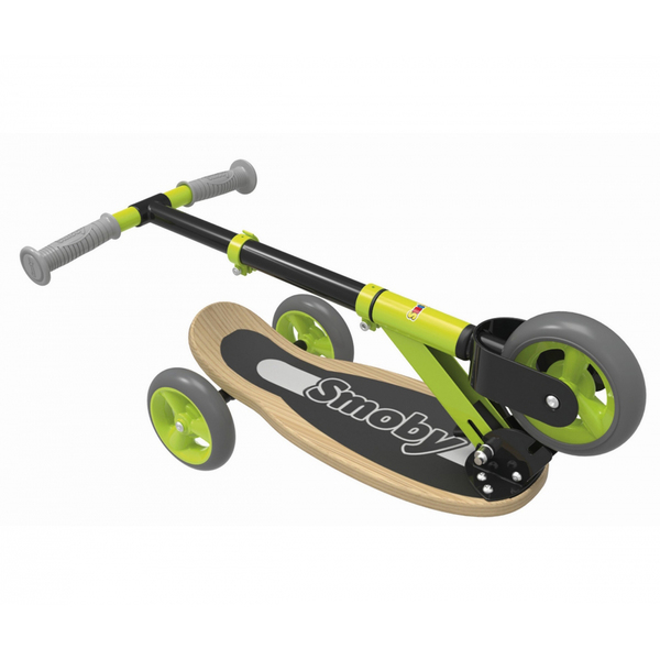 Trottinette 3 roues en bois pliable