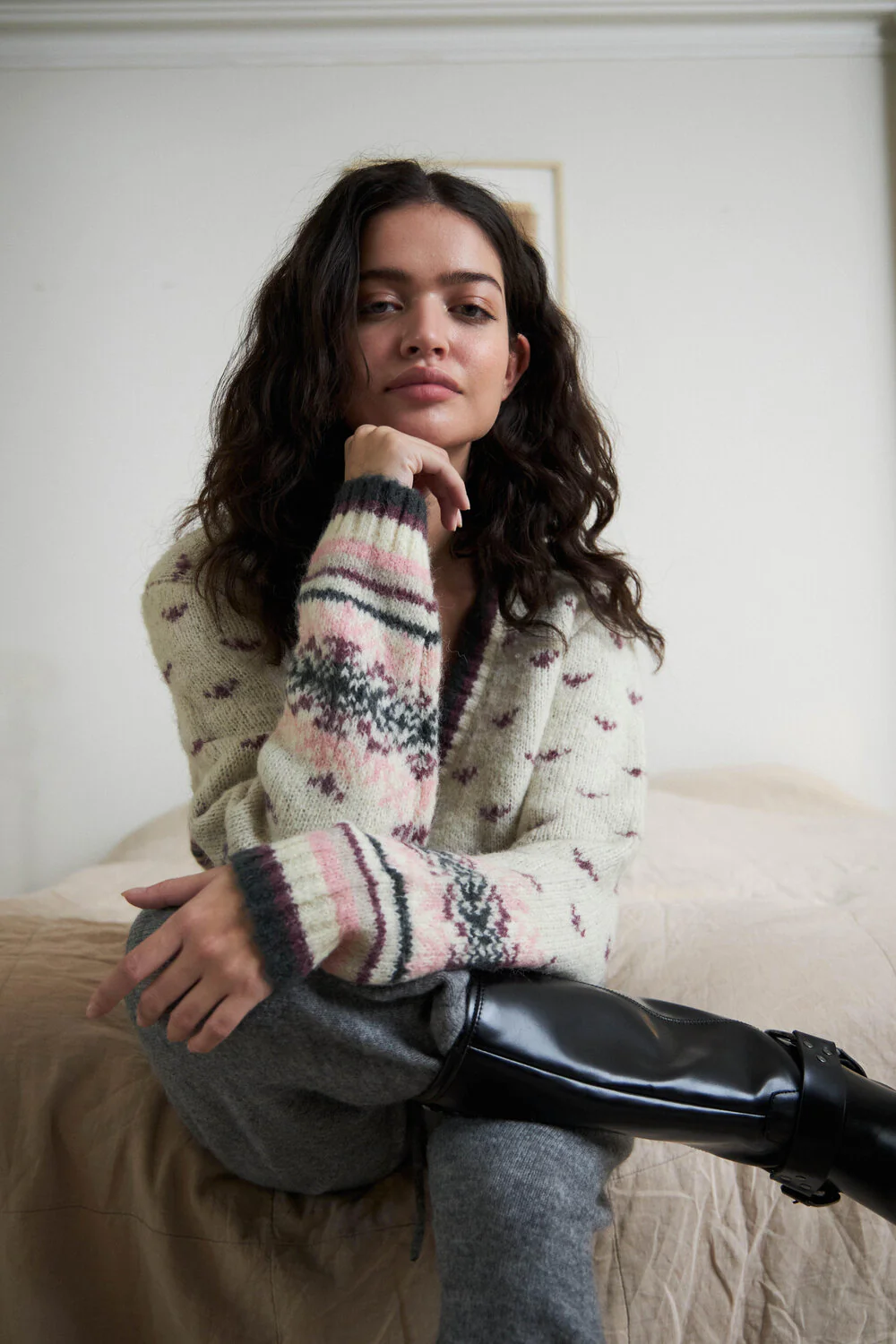 Lollys Laundry  Nina cardigan - creme