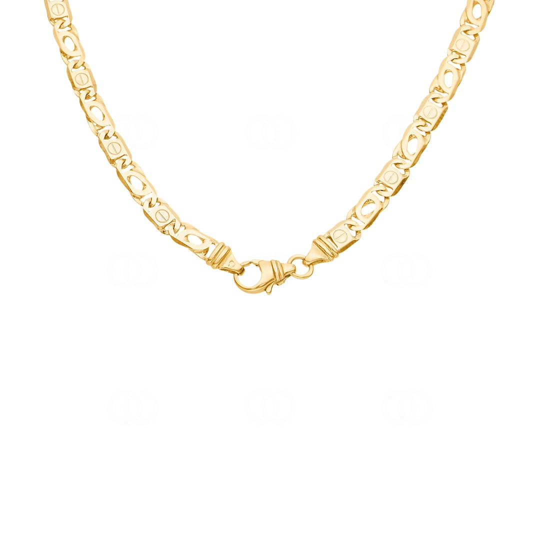 Collier fantasie massiv 750/18 K Gelbgold 5mm