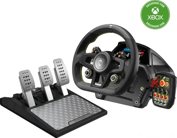 Turtle Beach VelocityOne Race - Rat og pedalsæt - kablet - for PC, Microsoft Xbox One, Microsoft Xbox Series S, Microsoft Xbox Series X