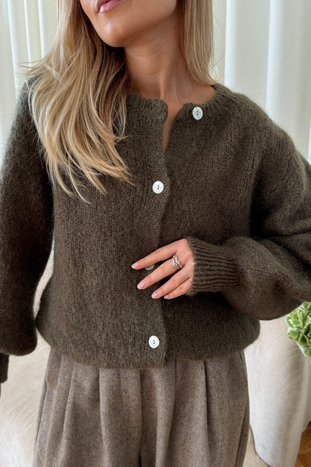 BYIC Idaic Cardigan armyg army green