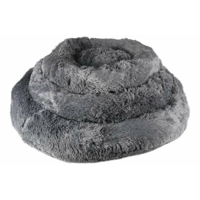 Coussin doux rond Krems Flamingo pour chien - Coloris Gris