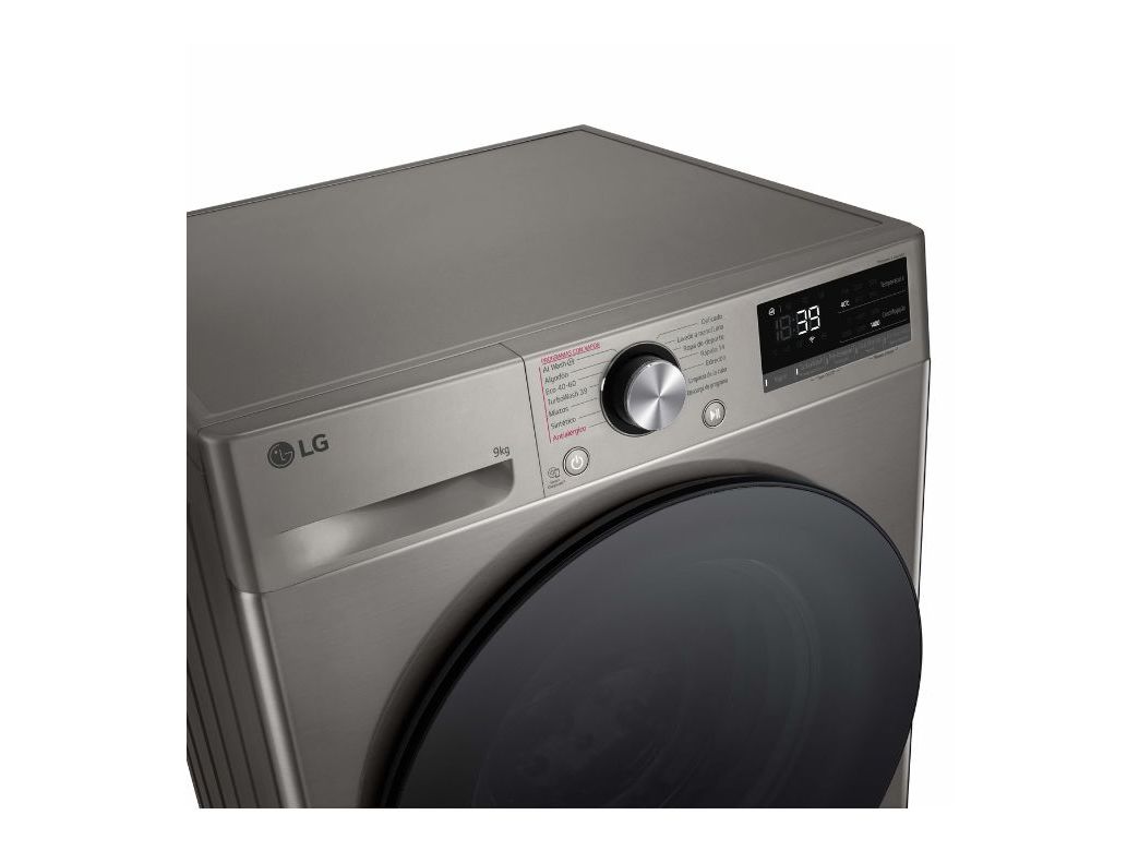 MÁQUINA DE LAVAR ROUPA LG F4WR709SGS - INOX A 9KG