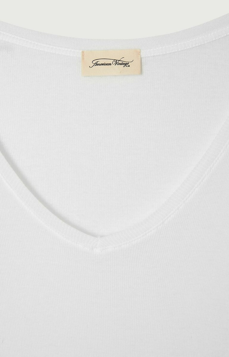AMERICAN VINTAGE<br>Camiseta de manga comprida com decote em V MASSACHUSETTS