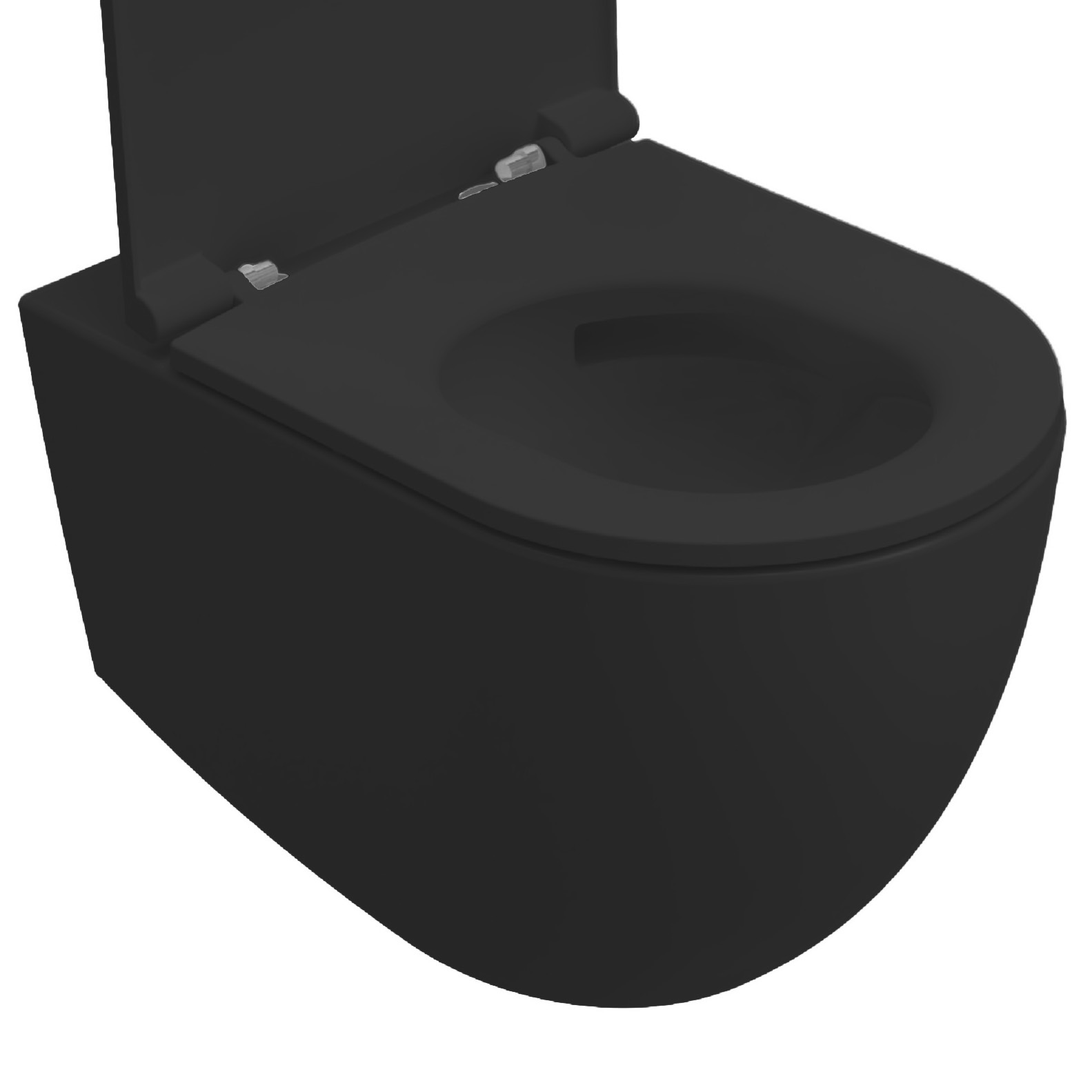 Isvea Infinity toiletpot met tornado flush met softclose zitting zwart mat