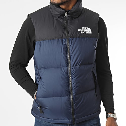 Doudoune Sans Manches Retro Nuptse 1996 A3JQQ Bleu Marine Noir