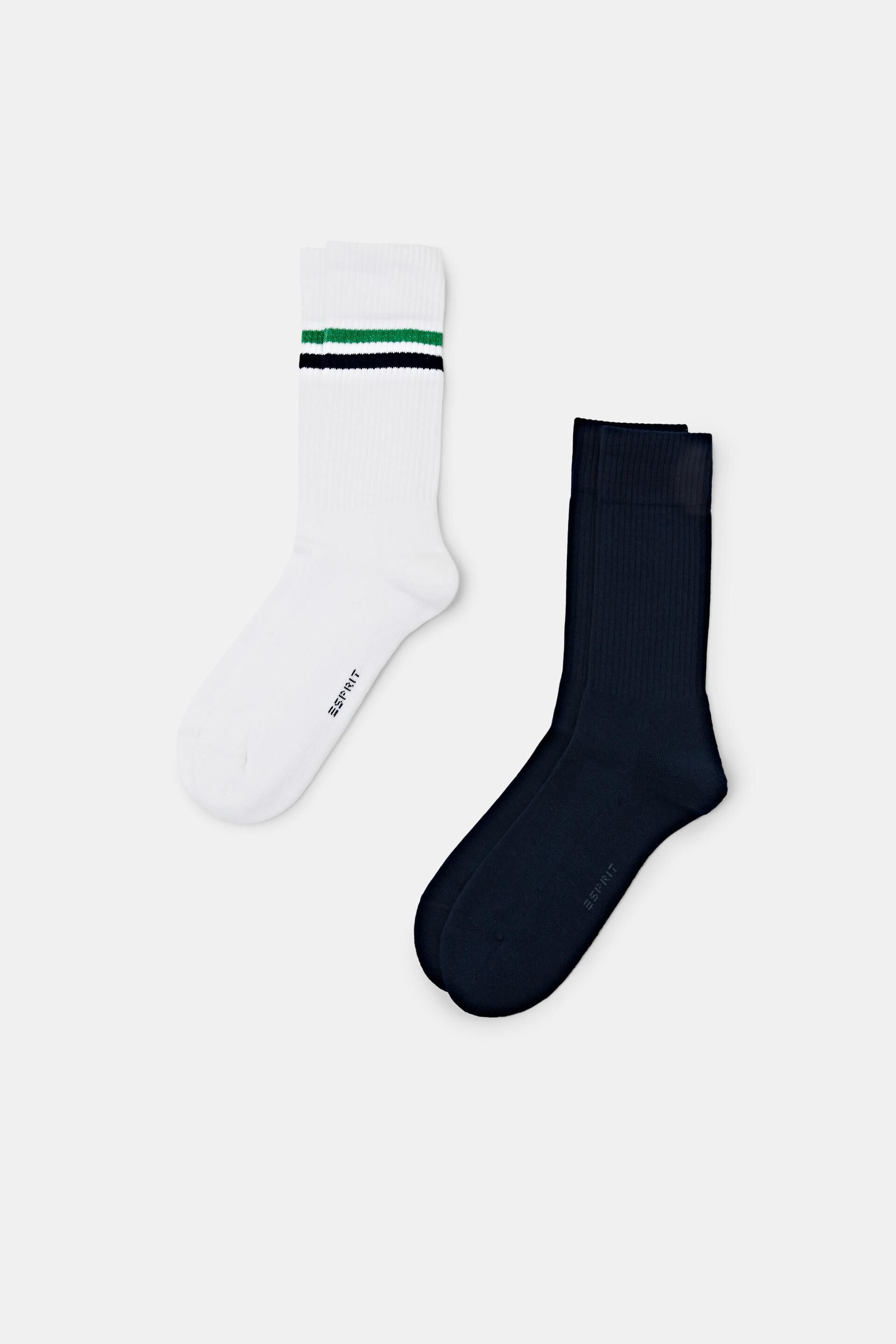 Lot de 2paires de chaussettes de sport, coton biologique
