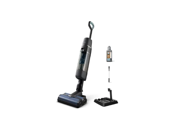 Philips AquaTrio 7000 Series XW7110 - Gulvrenser - stav - uden pose - ledningsfri - dark gray/champagne