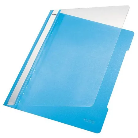 Leitz Schnellhefter Standard, A4, langes Beschriftungsfeld, PVC, hellblau