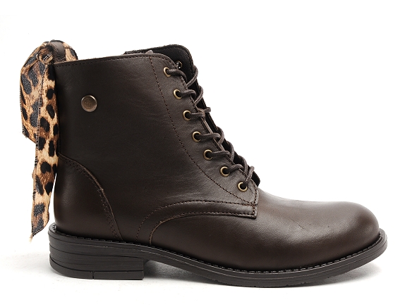 Margarita mariotti boots bottine plates femme punk madonna cuir marron