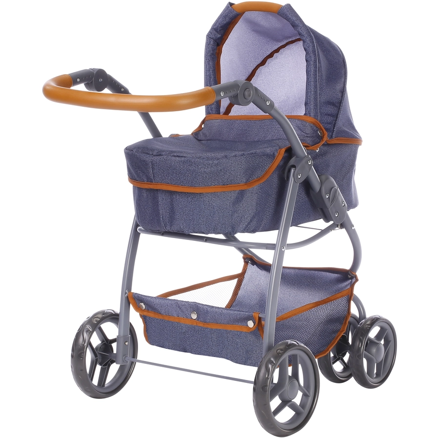 knorr toys® Puppenwagen Coco - dark blue blau