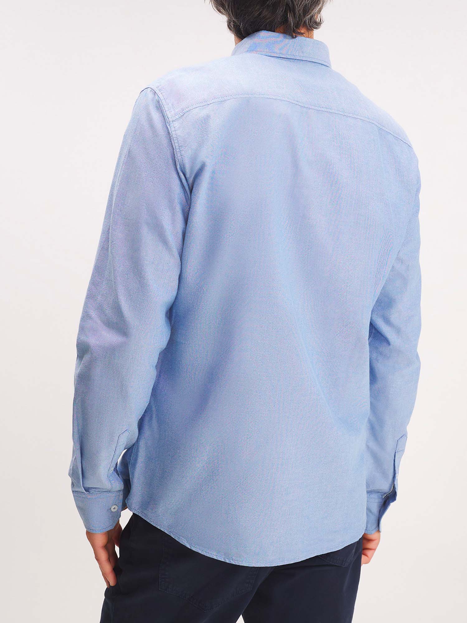 Chemise Homme Manches Longues Bleu