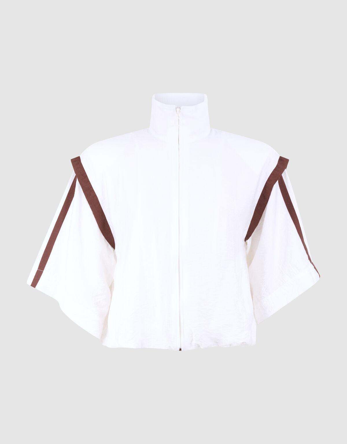 Sporty Tracksuit Blouse Gebroken Wit