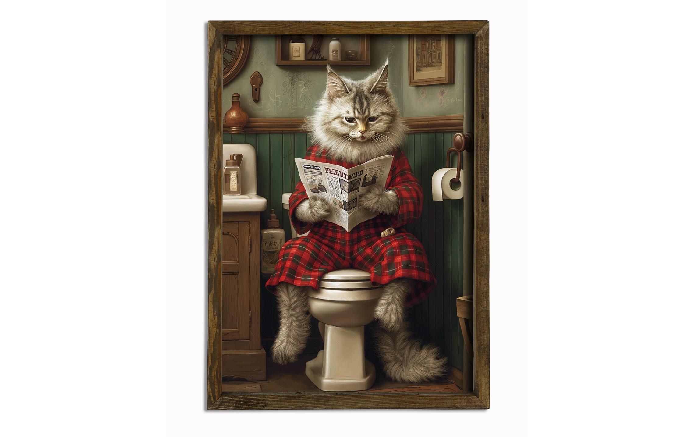 Bild Katze 35 x 47 cmDekorative Wandmalerei