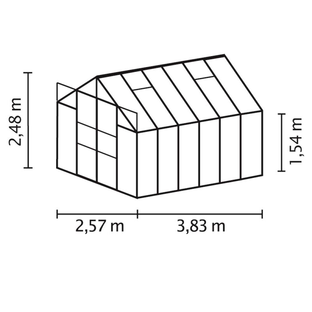 DRIVHUS VITAVIA URANUS 9900 ALU/POLY 9,9M²