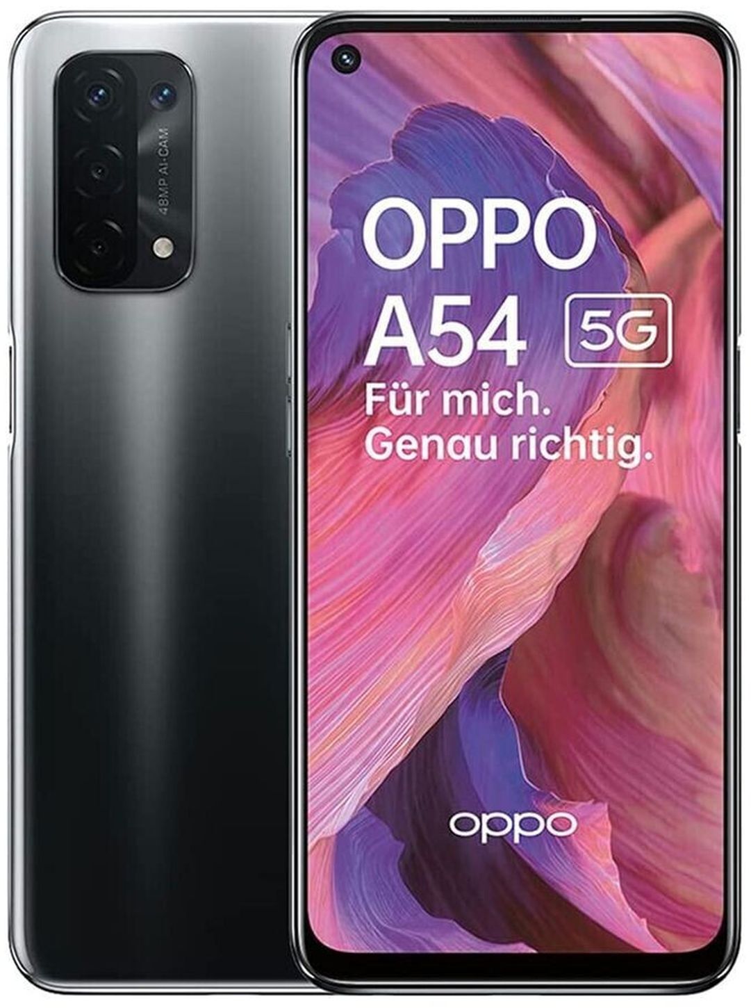 REFURBISHED – Oppo A54 5G 64GB Dual-SIM Fluid Black - Wie Neu