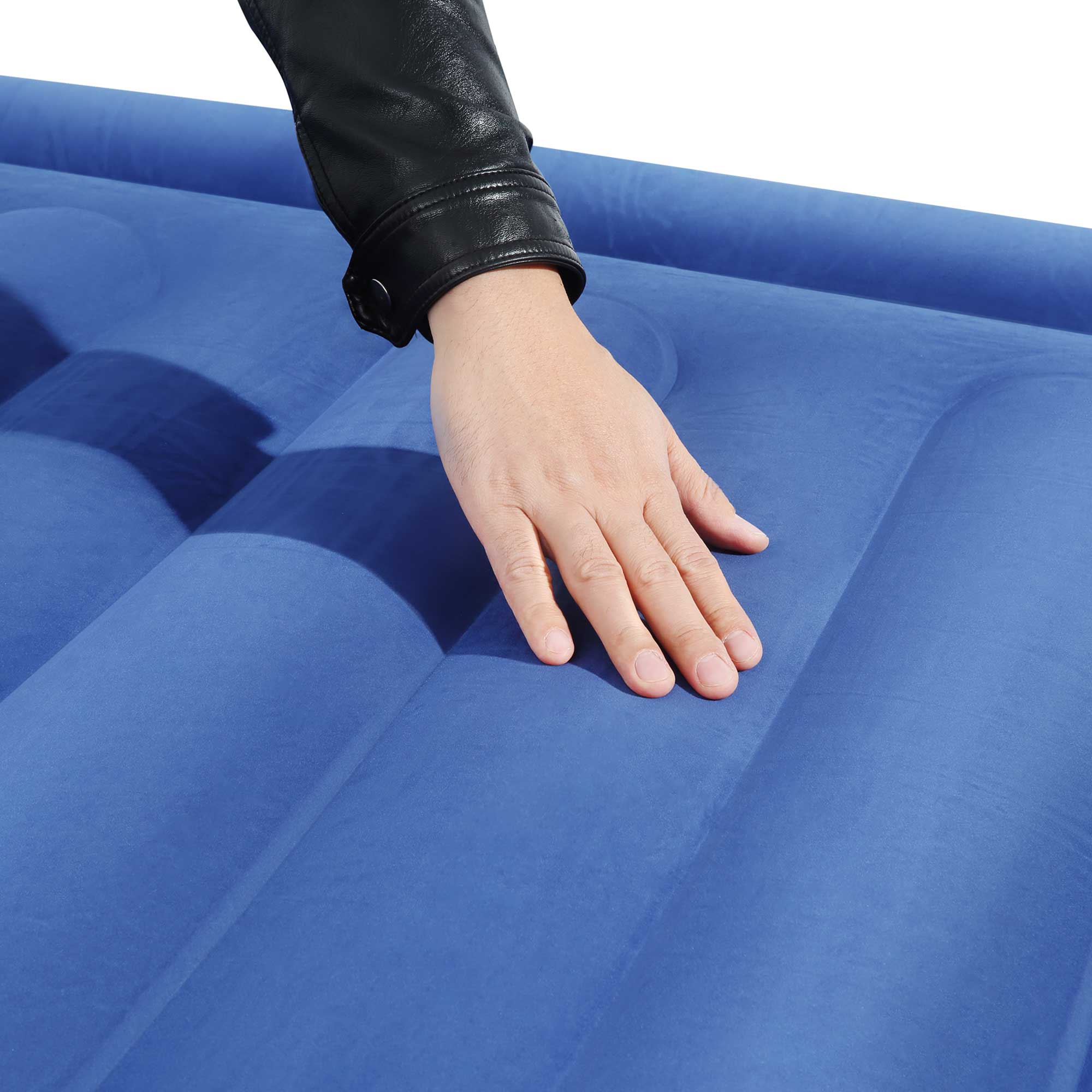 Makika Luftmatratze / Luftbett Selbstaufblasend Doppelbett - Blau / Weiß