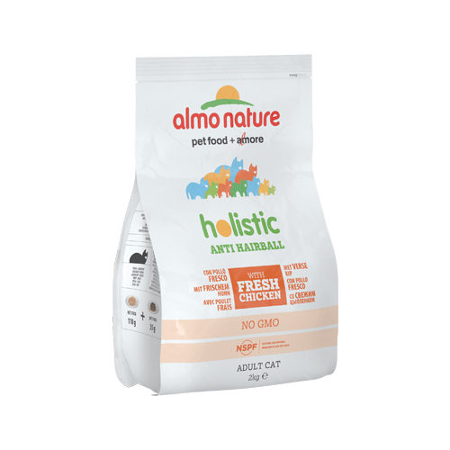 Almo Nature Cat Anti-Hairball Kattenvoer - Kip & Rijst