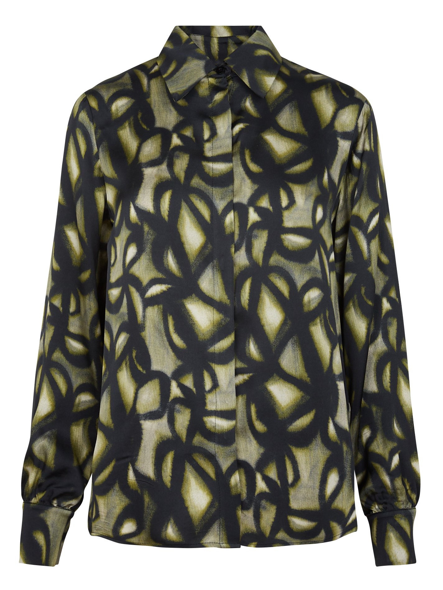 Chemise droite à col classique| Vert