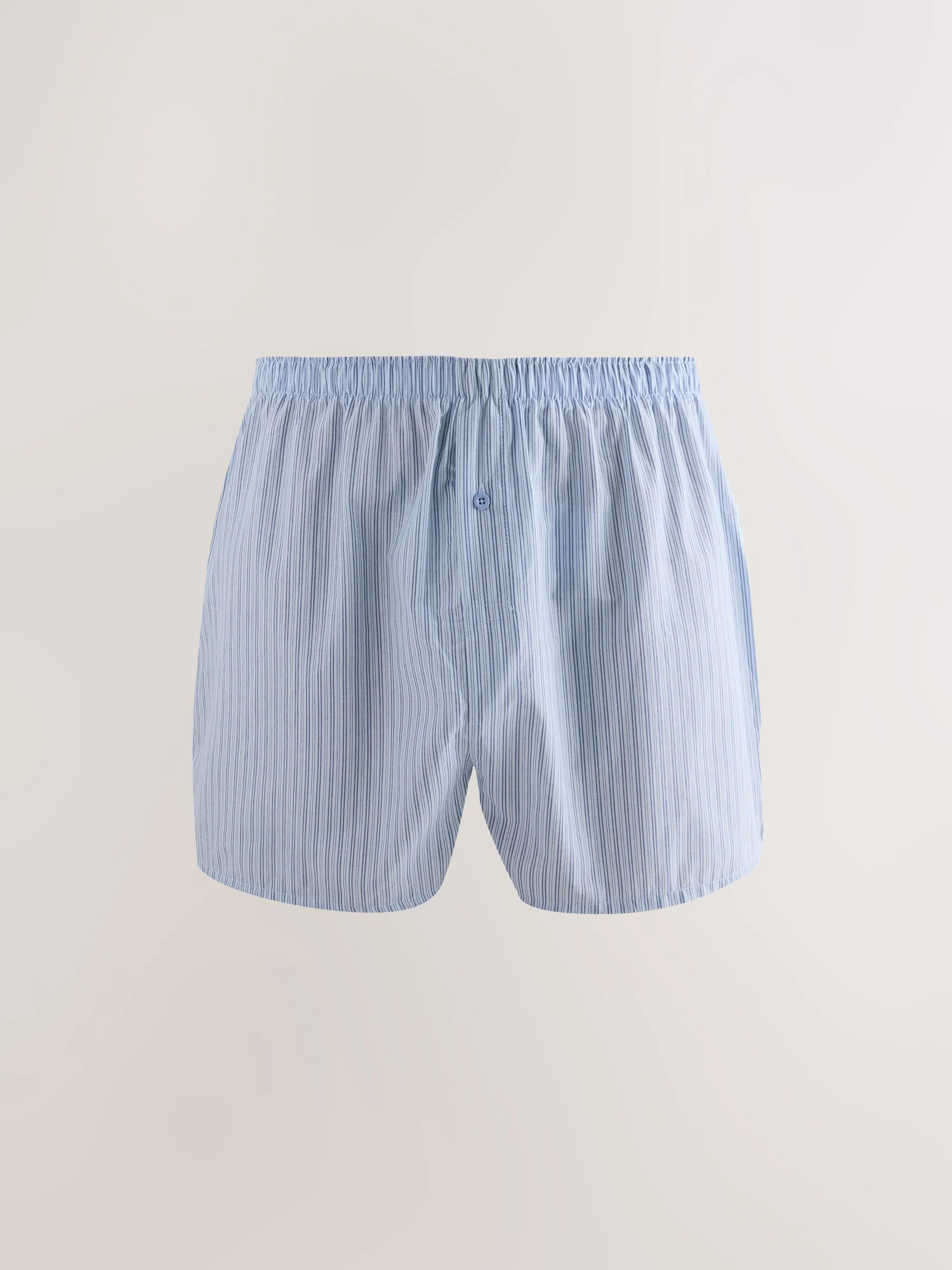 Blauwe gemixte print - Verpakking van 4 - Geweven boxershorts van puur katoen