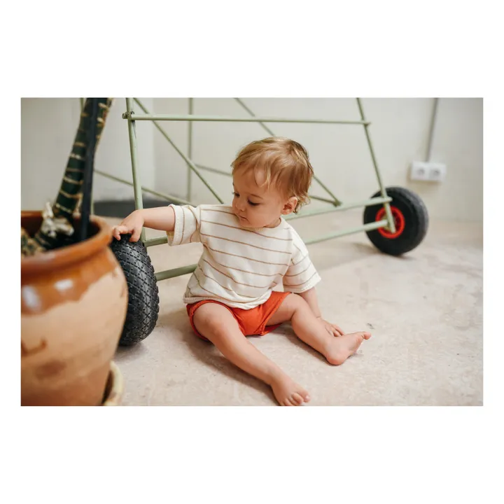 Bayiri Short Tricot Coton Bio | Corail