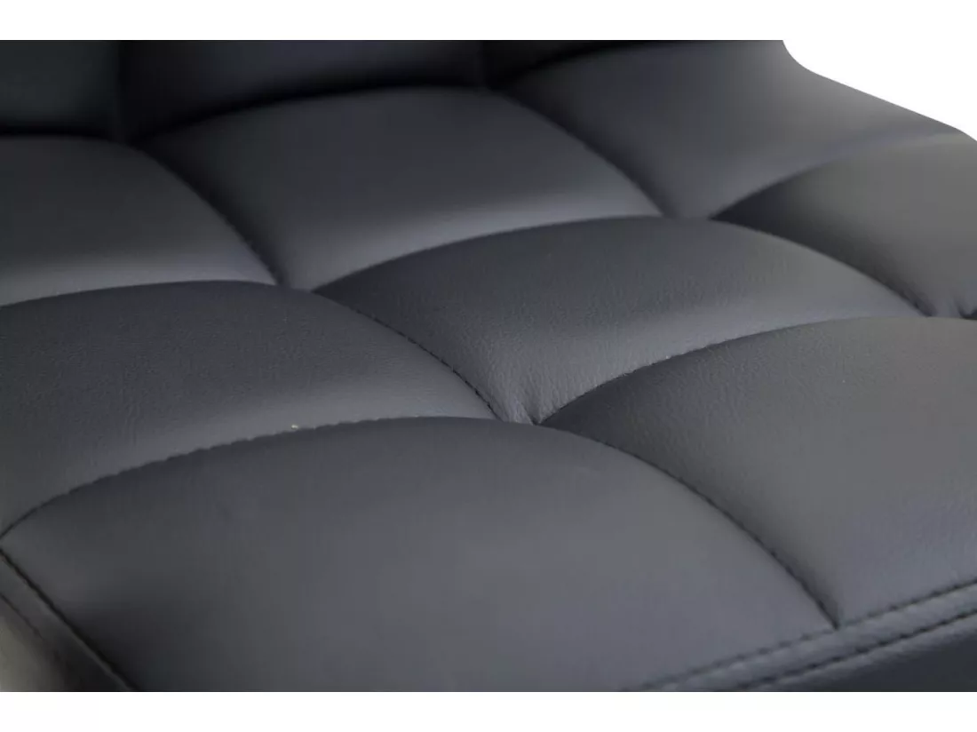 Chaise de bureau - Similicuir - Noir - Lucy V2