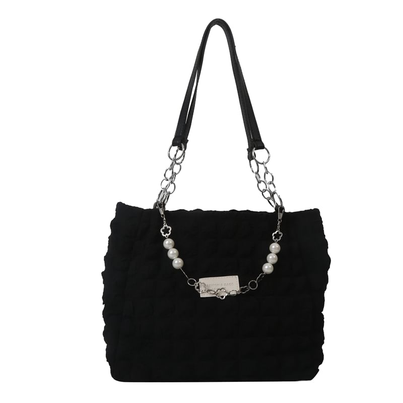 Basaran - Tote Bag met ketting en imitatieparels
