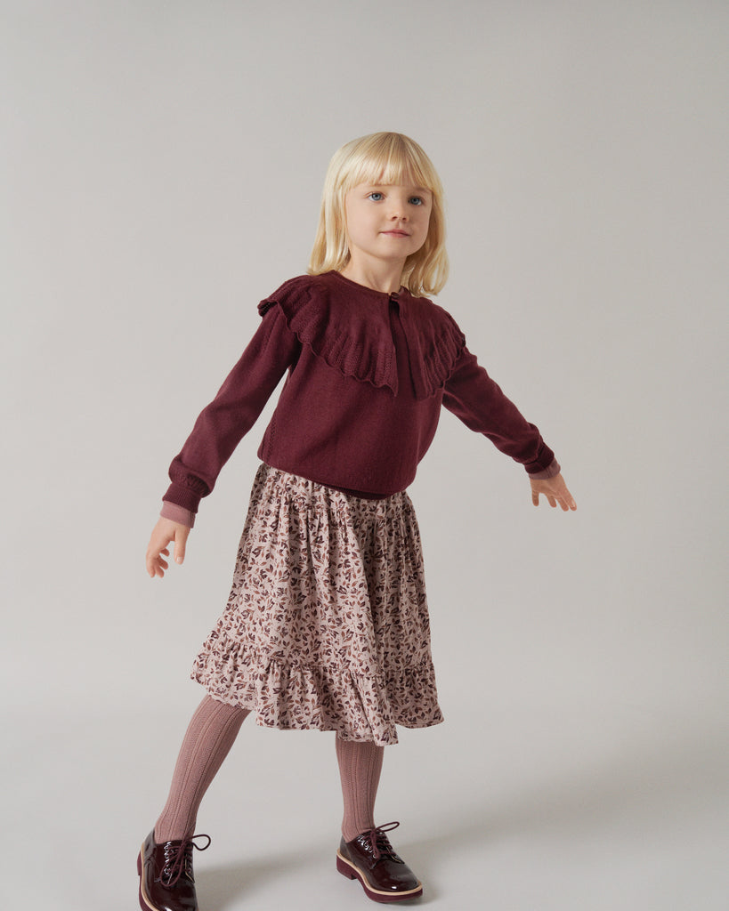 Tights Pointelle, Strømpebukser - Dusty Mauve