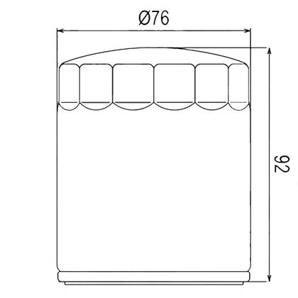 Filtre à huile HifloFiltro HF171B Type origine