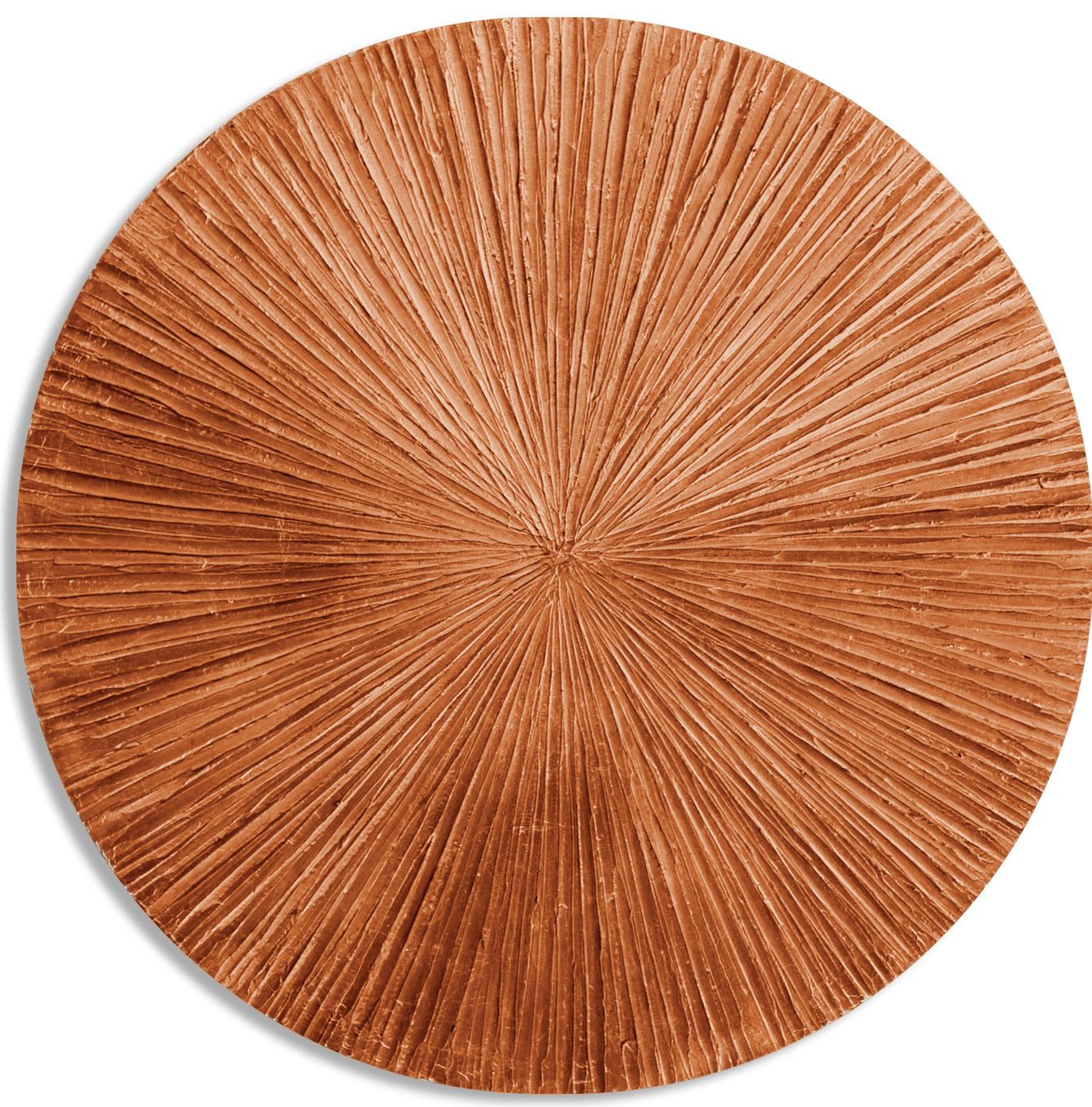 Schilderij Round Bronze Lines OA-020 Original Art ⌀120  cm